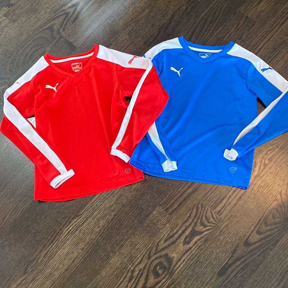 Puma Youth Medium long sleeve  Dry Cell shirts.‘EUC!